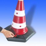 Κώνος σήμανσης με βάση και εκτύπωση στις 2 πλευρές