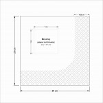 Χαρτοπετσέτα 3φυλλη πολυτελείας 20 X 20 cm